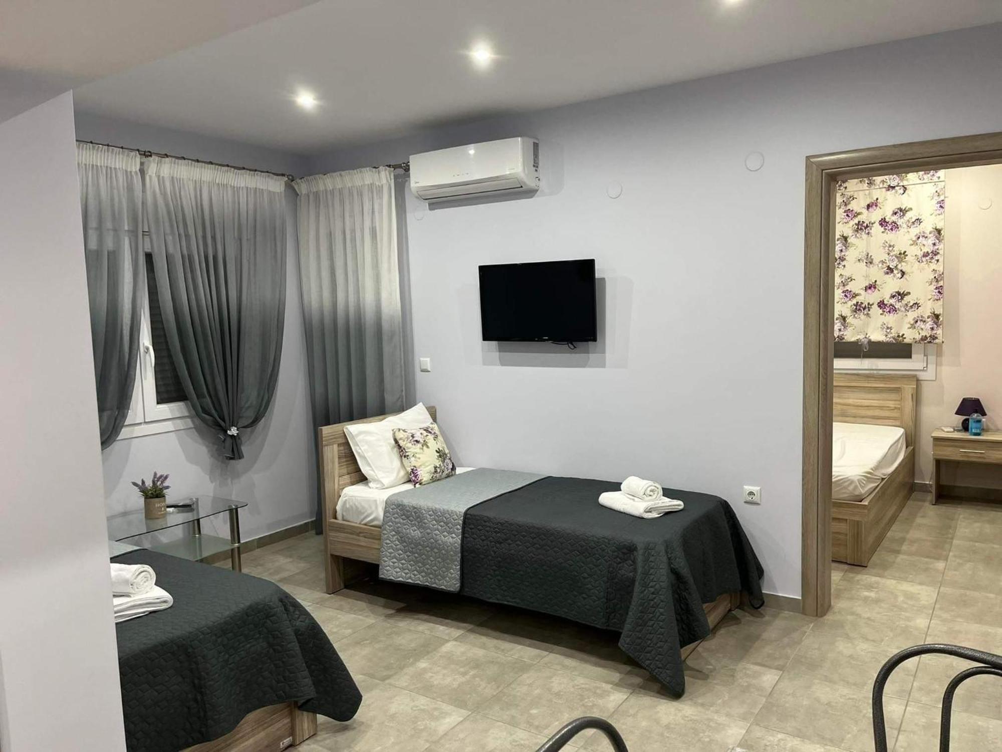 Apartmán Kaiafas Luxury Philoxenia Néa Péramos Pokoj fotografie